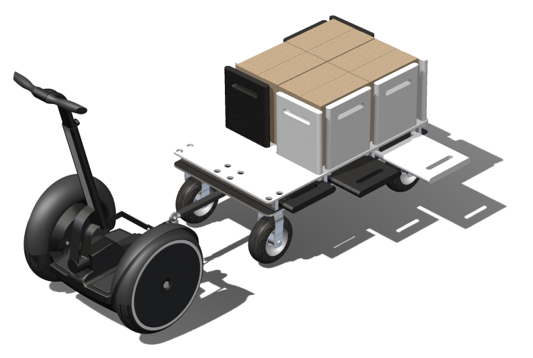 Micro-cart combined with a SEGWAY