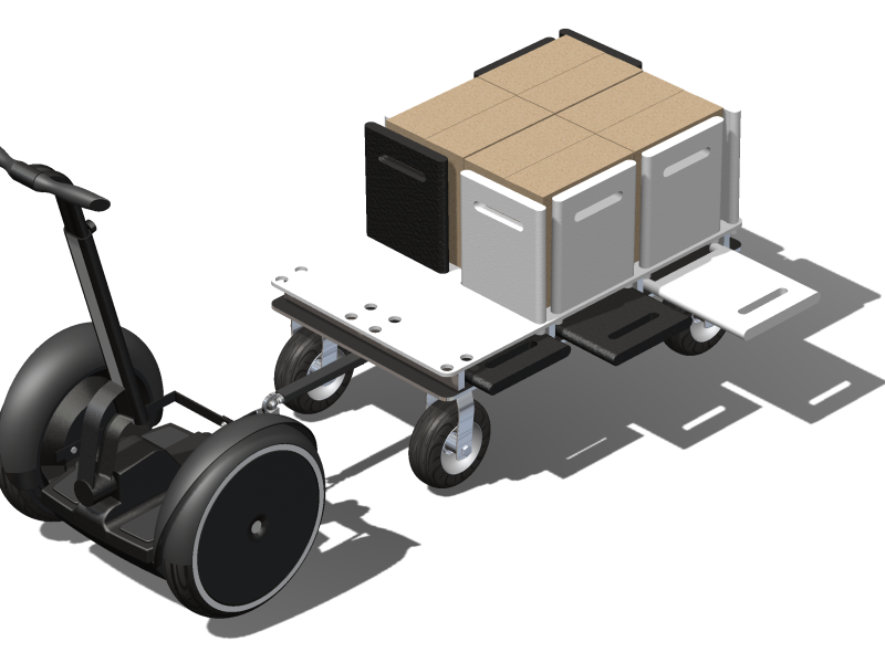 Micro-cart combined with a SEGWAY